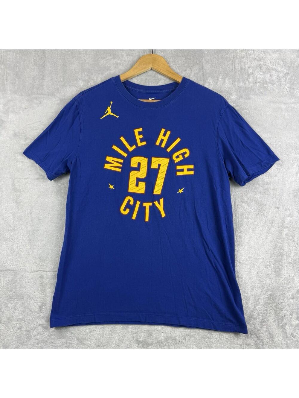 Nike Jordan Jamal Murray Mile High City T Shirt Men's Medium NBA Denver Nuggets